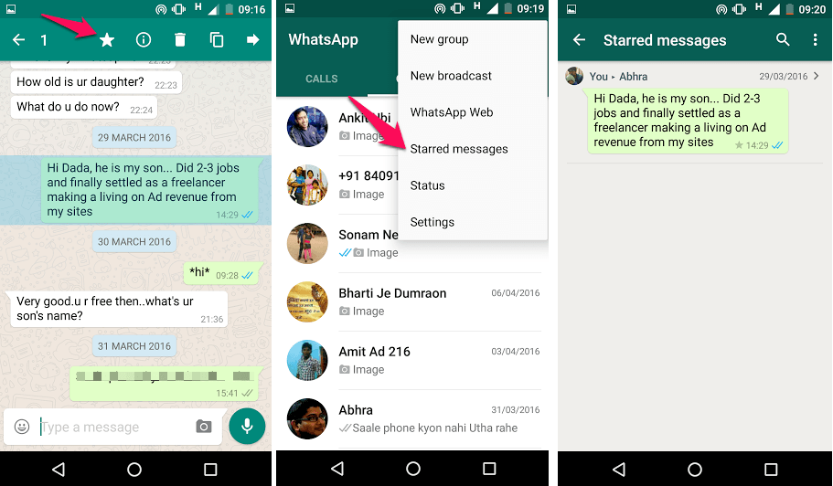 Whatsapp chat tricks